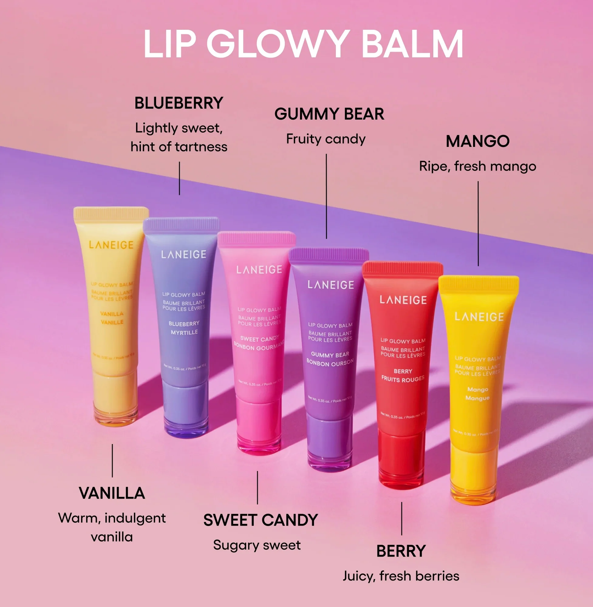 LANEIGE Mini Lip Glowy Balm Set - Image 8