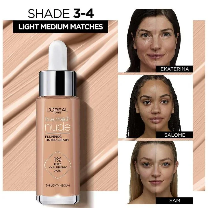 Loreal Paris True Match Nude Plumping Tinted Serum - Image 5