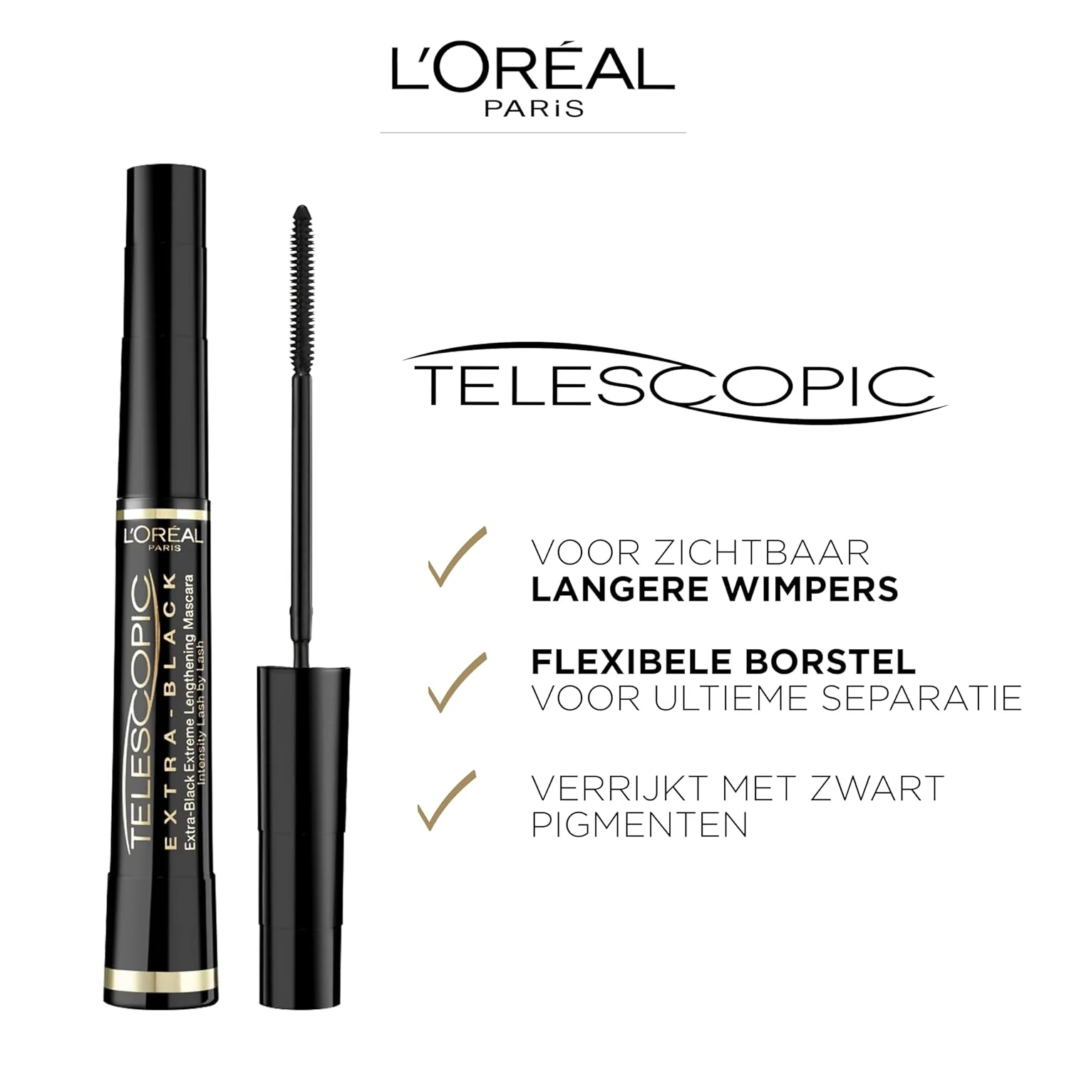 L'Oreal Telescopic Extra Black Mascara - Image 3