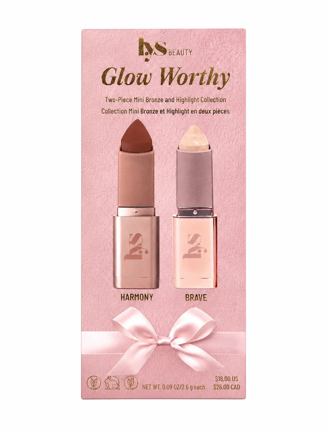 LYS Beauty Glow Worthy Two-Piece Mini Bronze & Highlight Collection