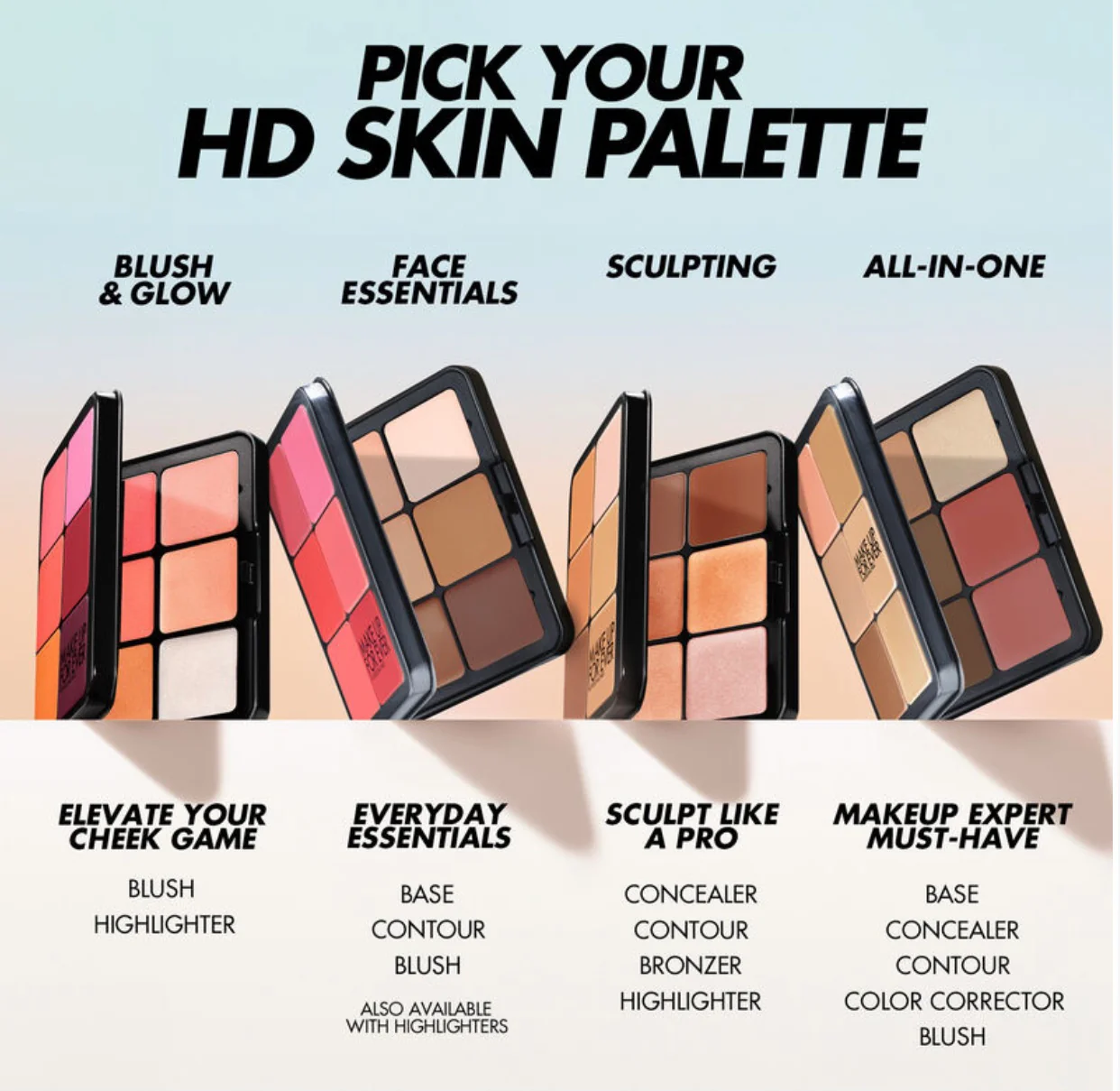 MAKEUP FOREVER HD Skin Blush & Glow Palette - Image 3