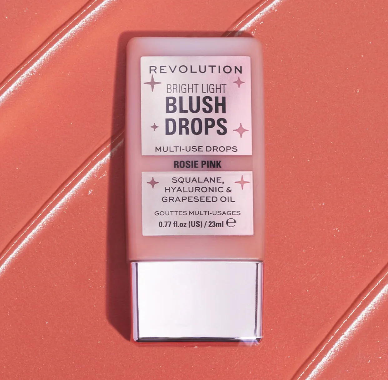 Makeup Revolution Bright Light Blush Drops Pink Rosie - Image 4