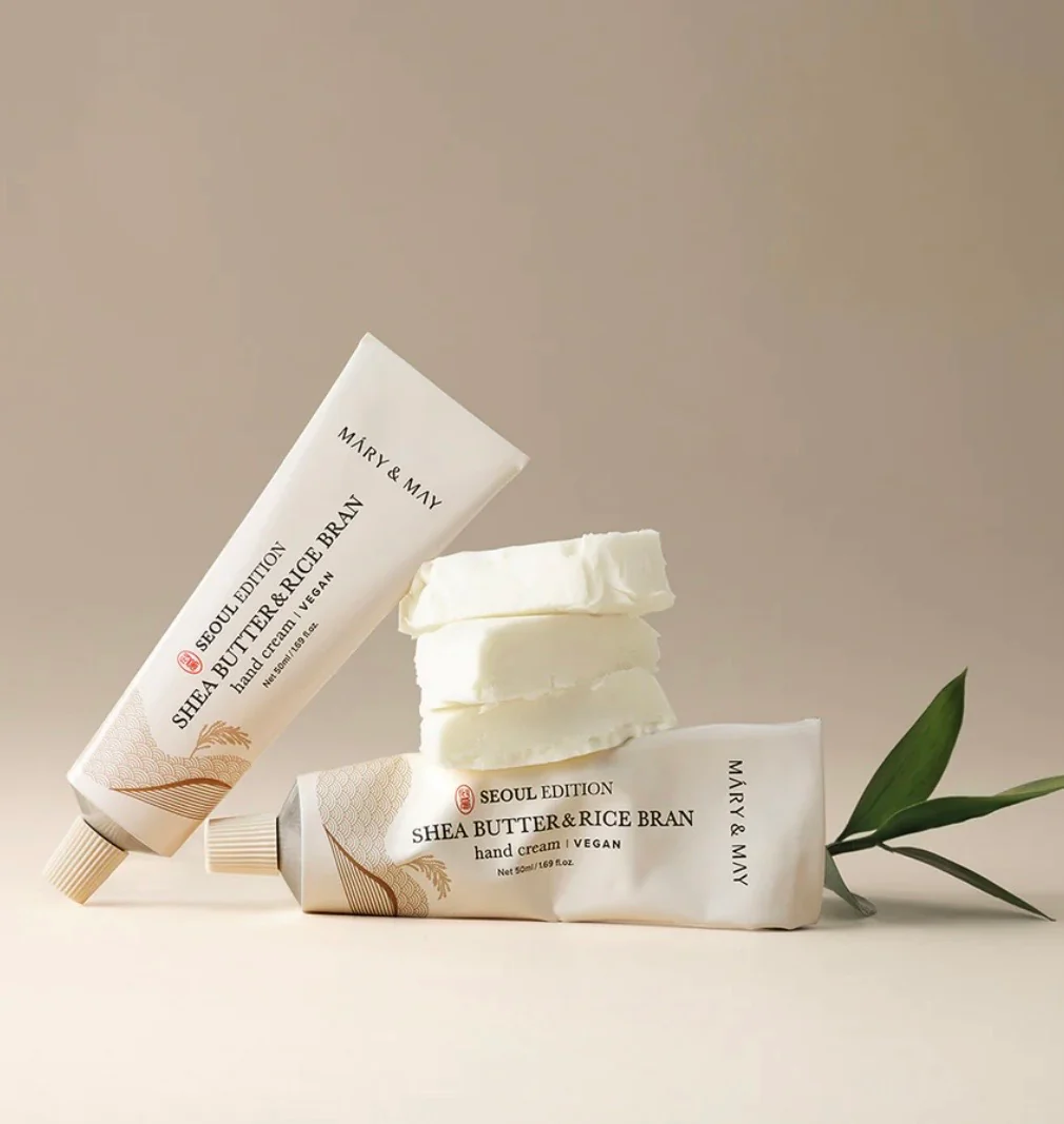 Mary&May Seoul Edition SHEA BUTTER & RICE BRAN Hand Cream - Image 4