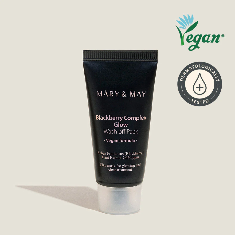Mary & May Vegan Blackberry Complex Glow Wash Off Pack Mini - Image 2