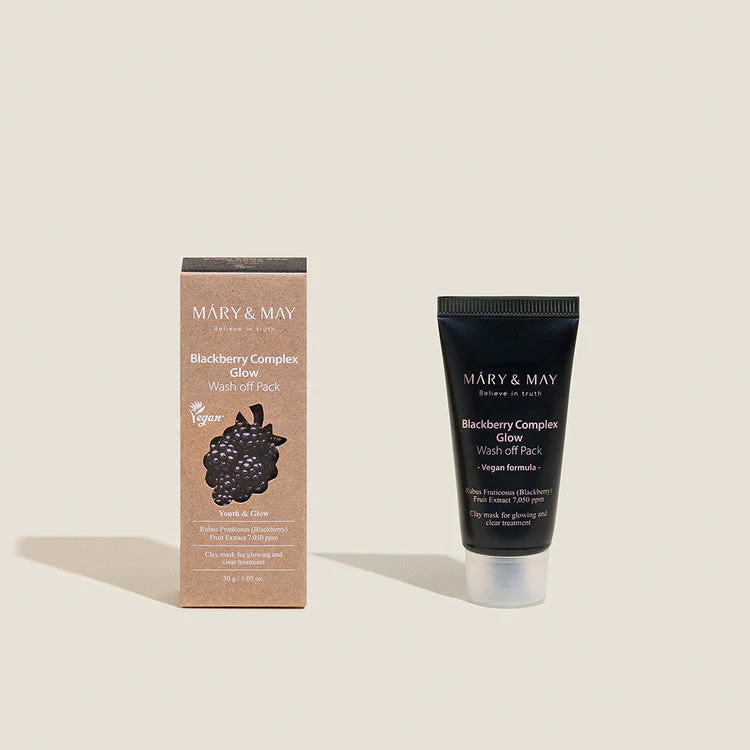 Mary & May Vegan Blackberry Complex Glow Wash Off Pack Mini - Image 5