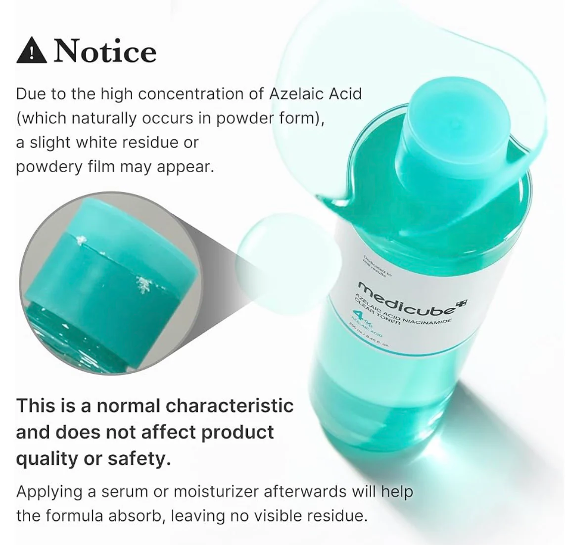 Medicube Azelaic Acid Niacinamide Clear Toner - Image 4