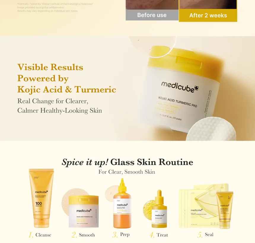 Medicube Kojic Acid Turmeric Pads - Image 4