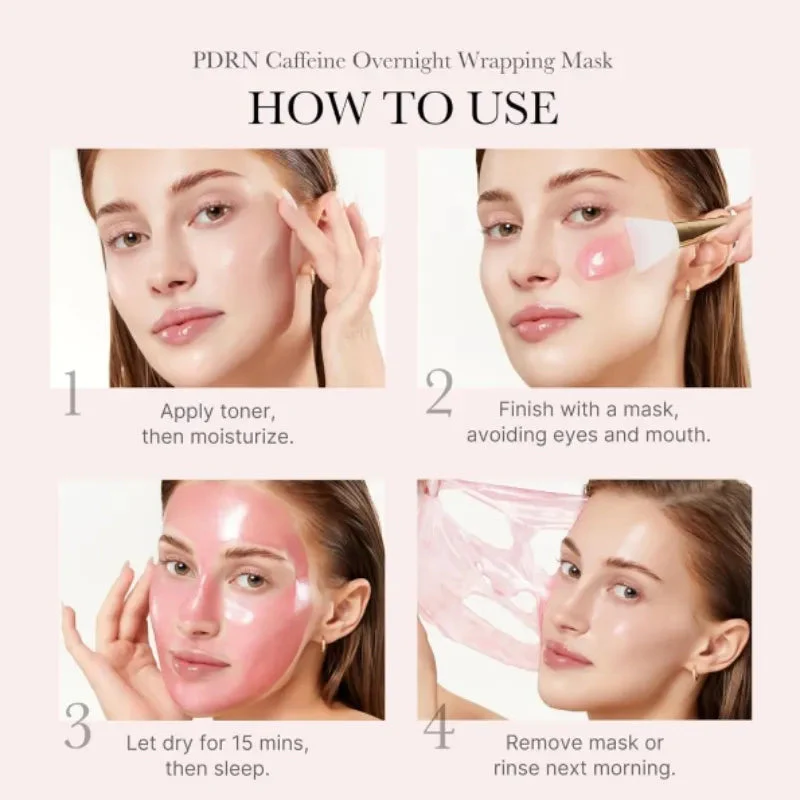 MEDICUBE PDRN PINK CAFFEINE NIGHT WRAPPING MASK - Image 4