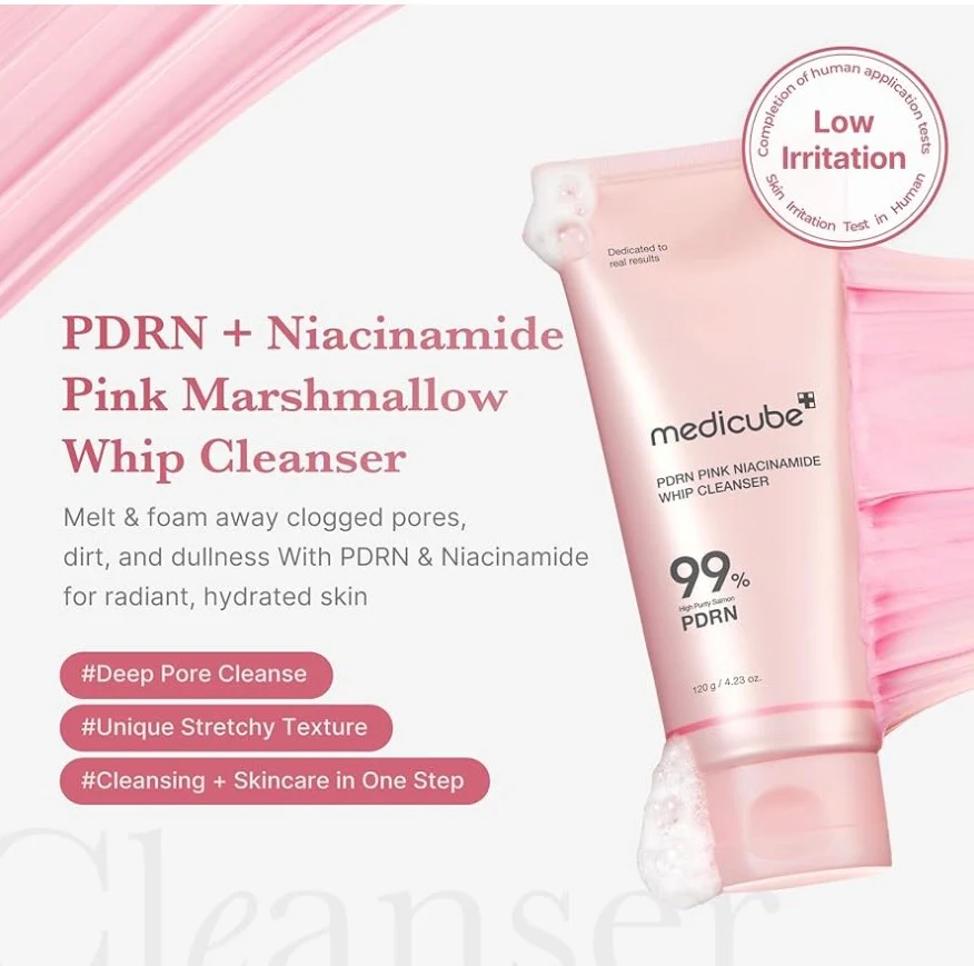 Medicube PDRN Pink Niacinamide Whip Cleanser - Image 2