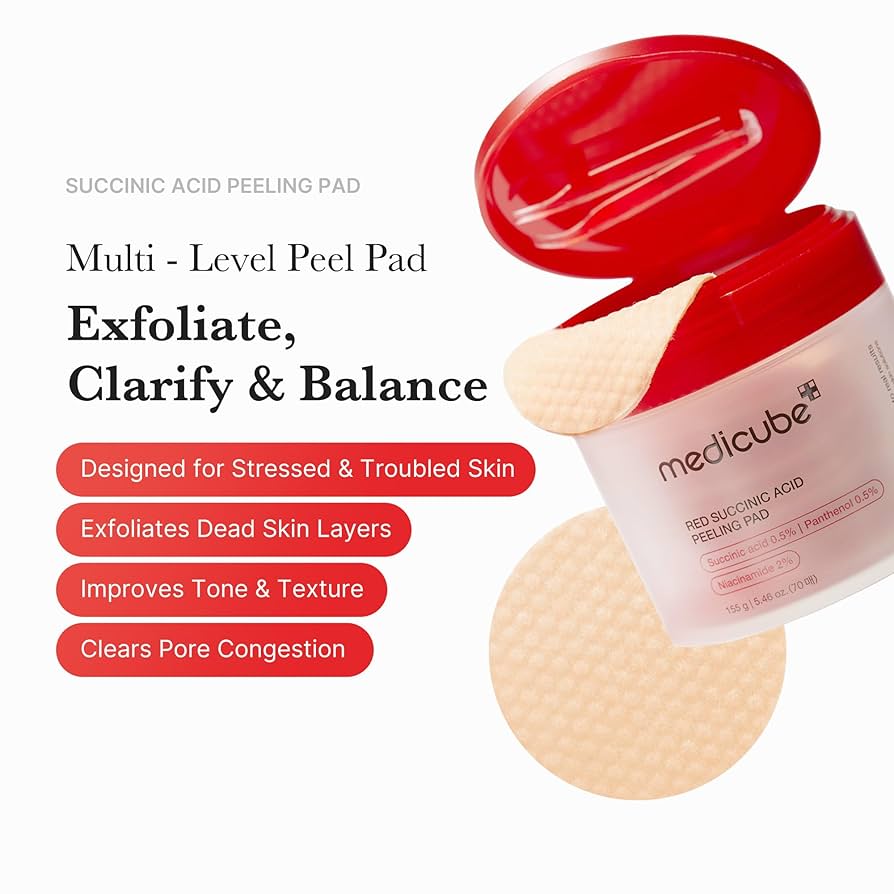 Medicube Red Succinic Acid Panthenol Pads - Image 2