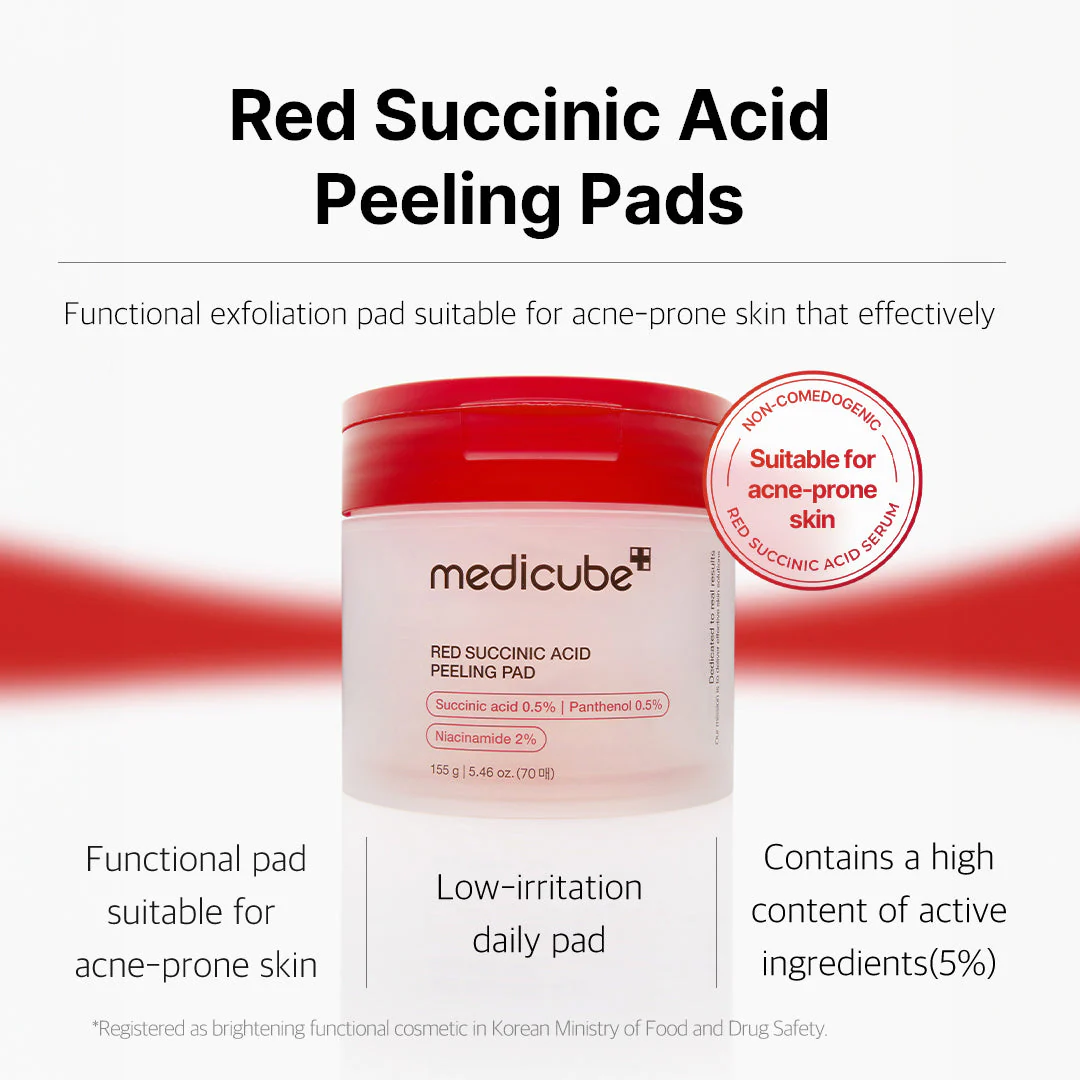 Medicube Red Succinic Acid Panthenol Pads - Image 3