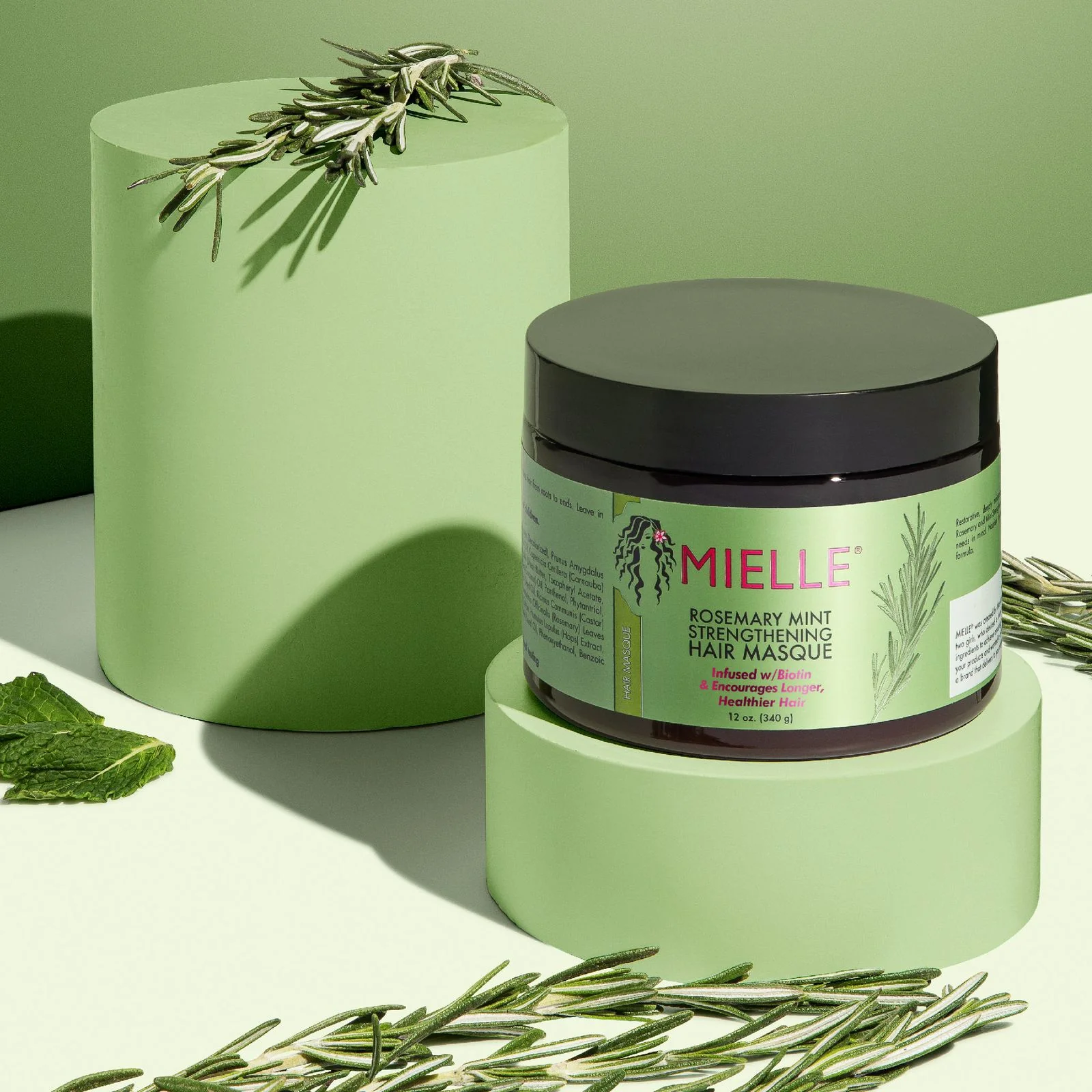 Mielle Organics Rosemary Mint Strengthening Hair Masque - Image 2