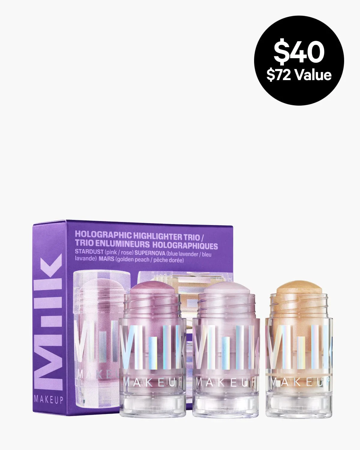 MILK Galactic Glow Set holographic highlighter trio - Image 2