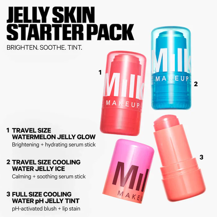 MILK MAKEUP 
Jelly Skin Starter Pack Skincare + Tint Trio - Image 7