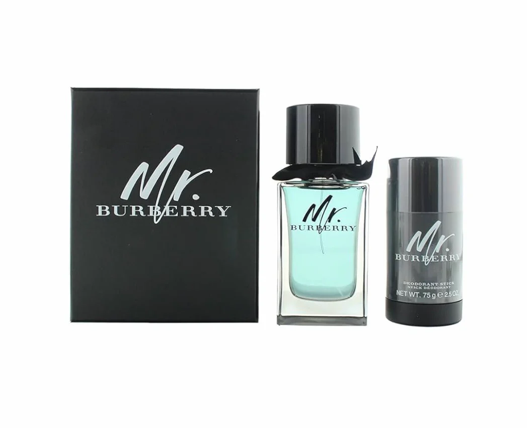 Burberry - Mr Burberry EDT(100 ml) & Deodorant Coffret (75 g) - Classic Woody Fougere Duo - Image 3
