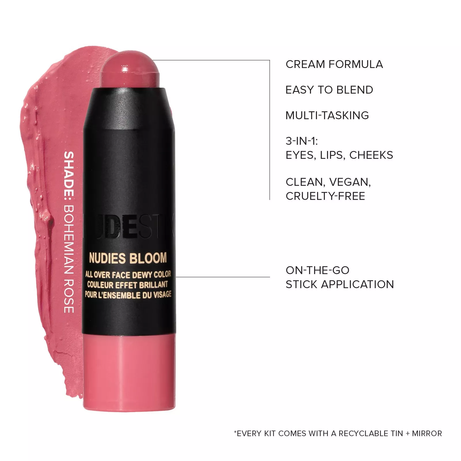 NUDESTIX Roses ’N Honey 3-Piece Mini NUDIES Kit - Image 5