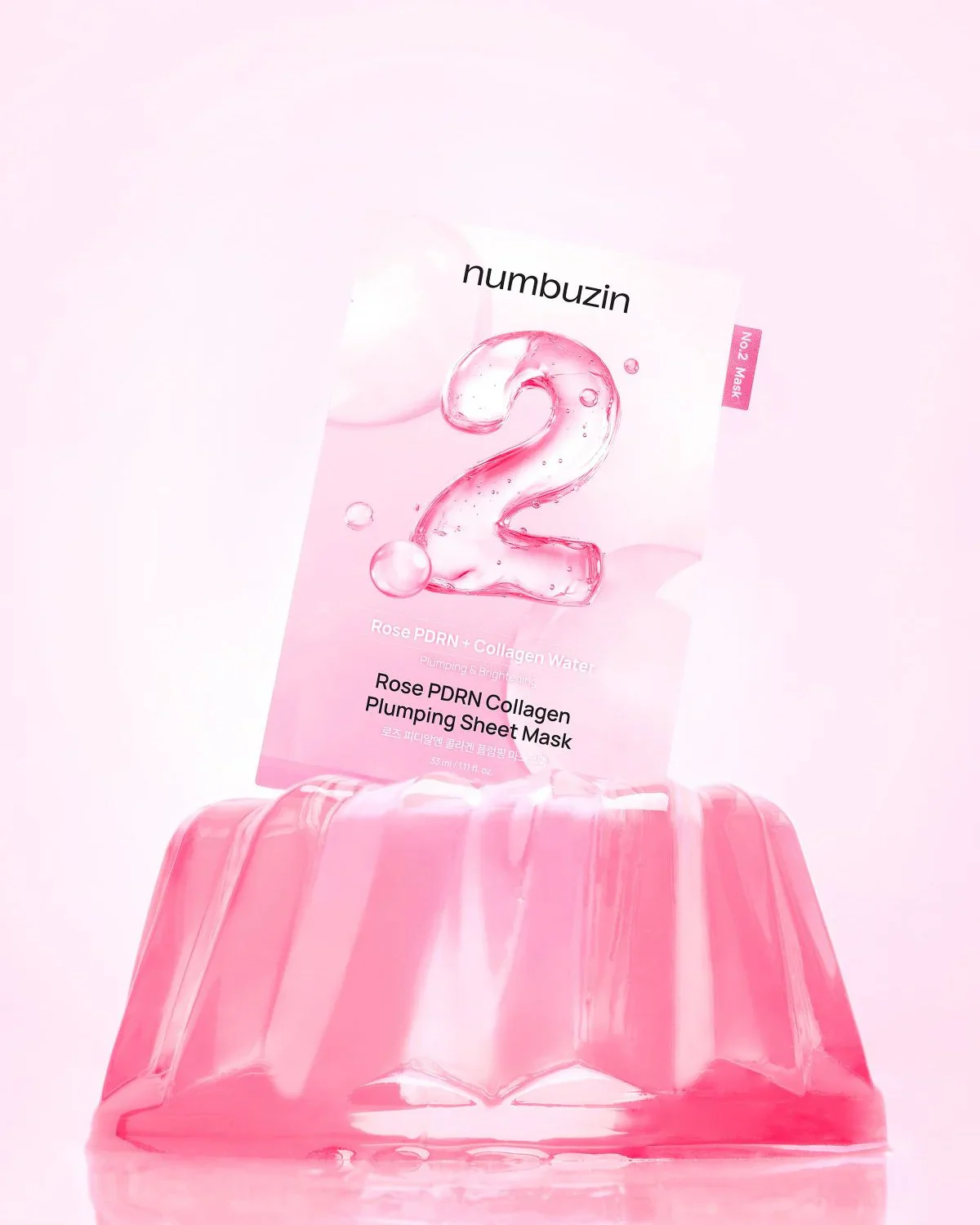 Numbuzin No.2 Sheet Mask Rose PDRN Collagen Plumping Sheet Mask - Image 2