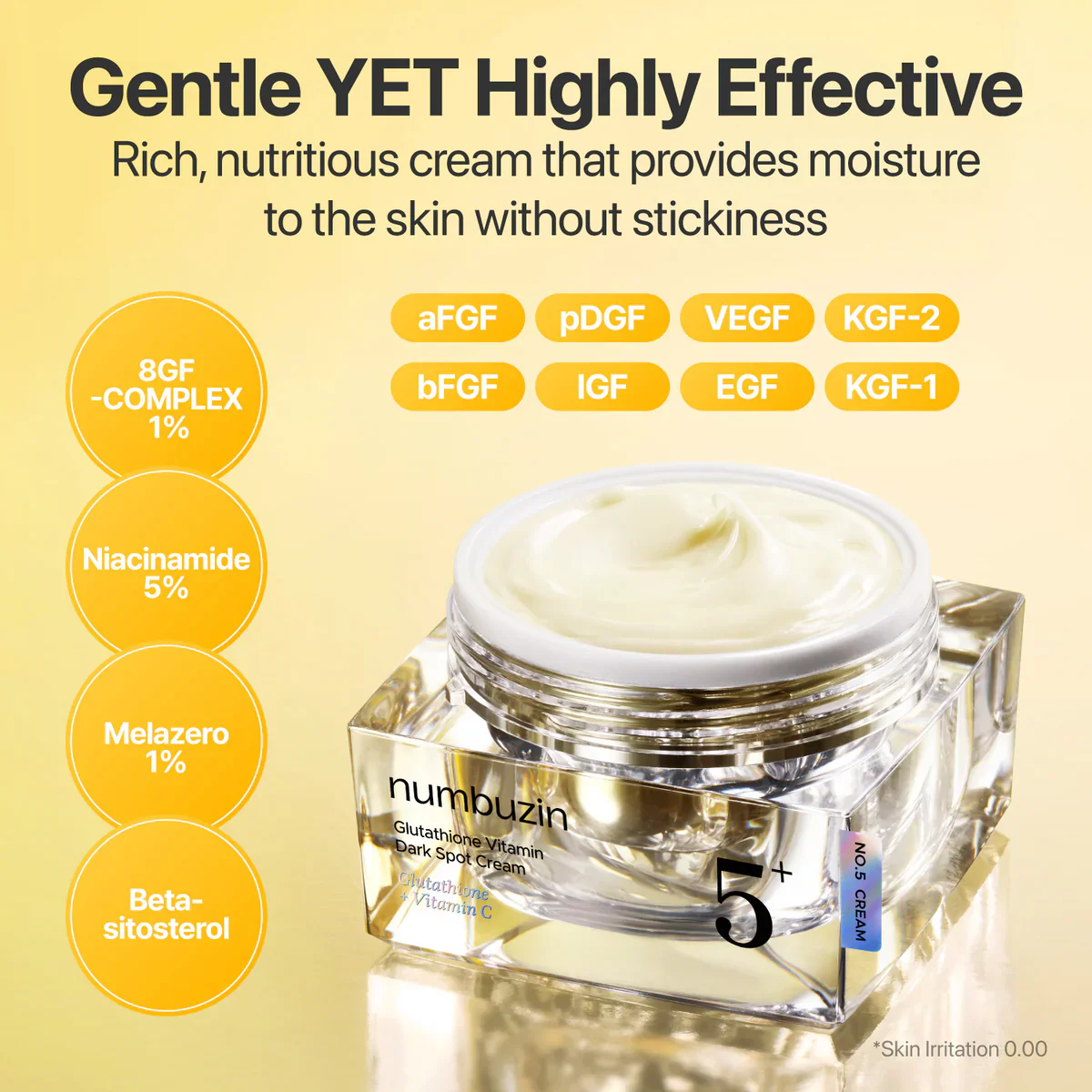 Numbuzin No.5+ Glutathione Vitamin Dark Spot Cream - Image 5