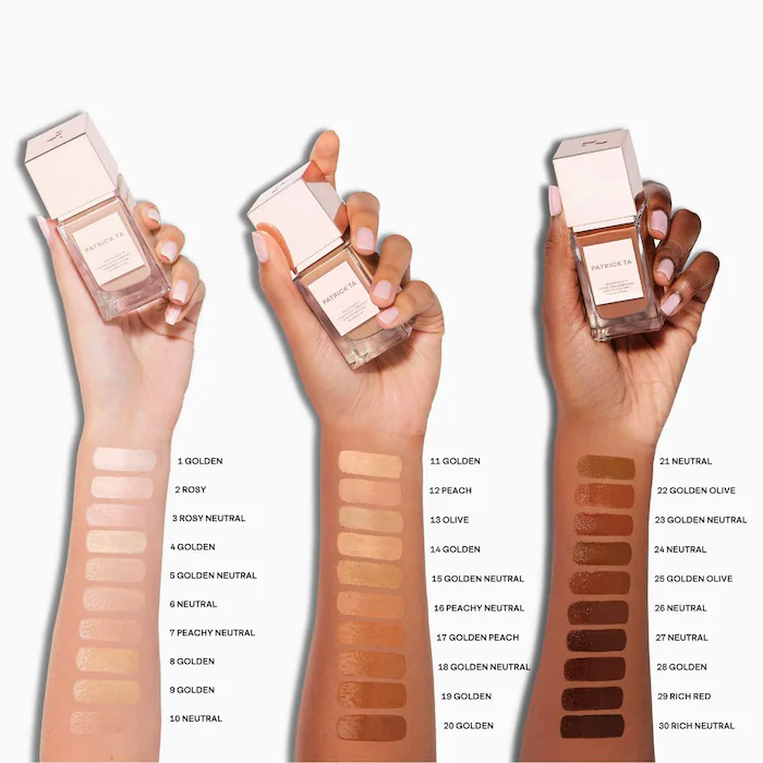 PATRICK TA Major Skin Hydra-Luxe Luminous Skin Perfecting Foundation For Natural Glow - Image 9