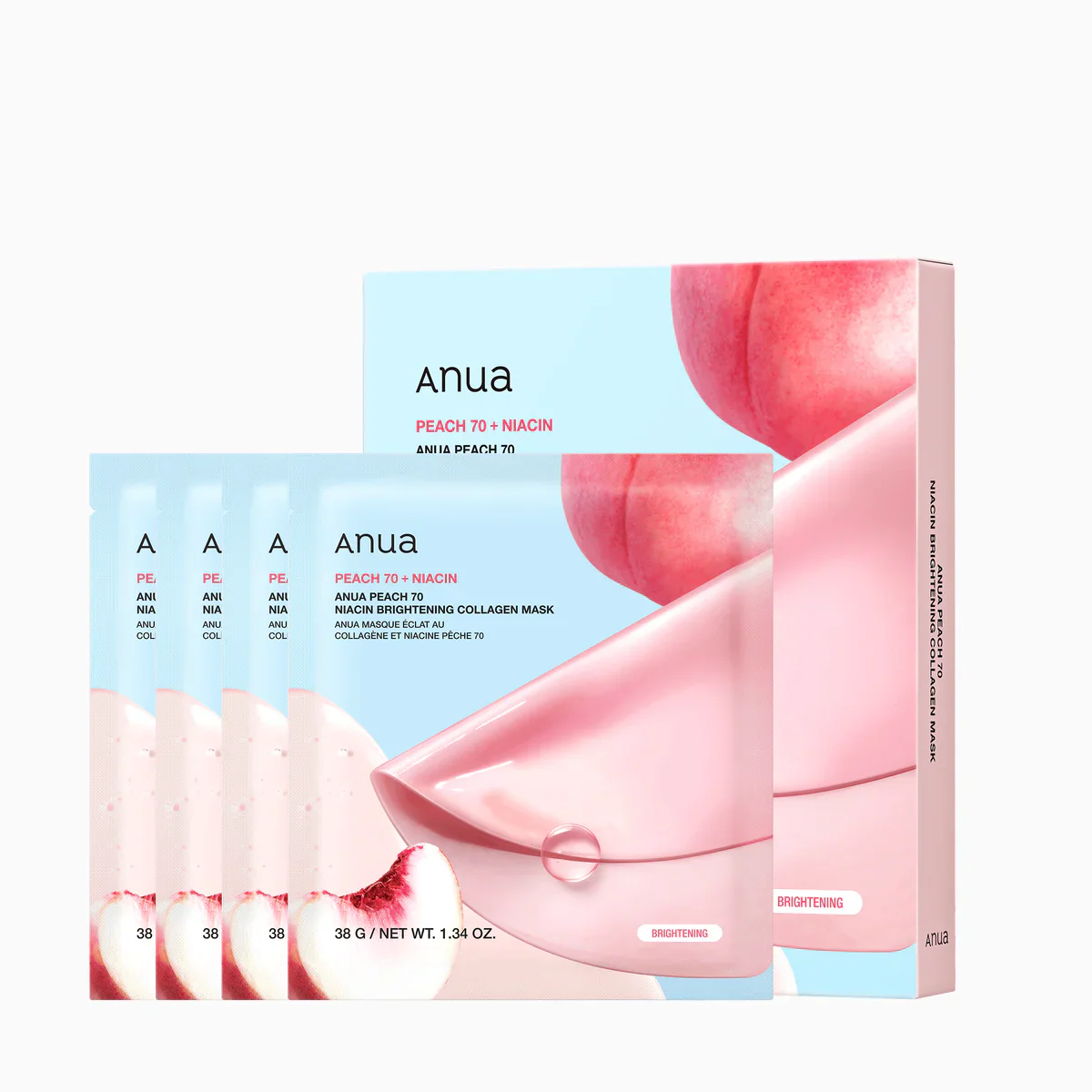 Peach 70 Niacin Brightening Collagen Mask - Image 2