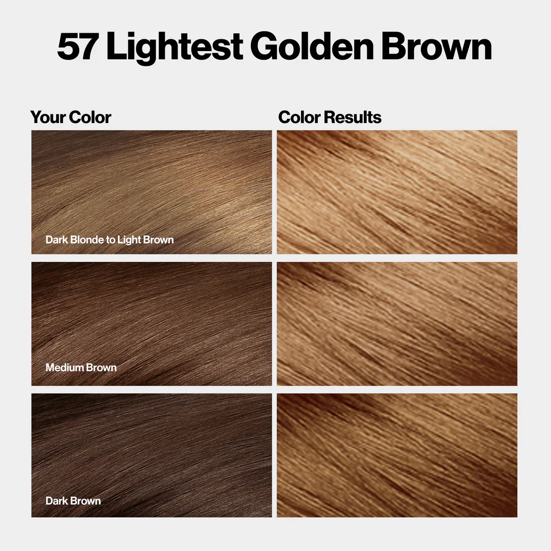 Revlon Color Silk Beautiful Hair Color 57 Lightest Golden Brown - Image 3