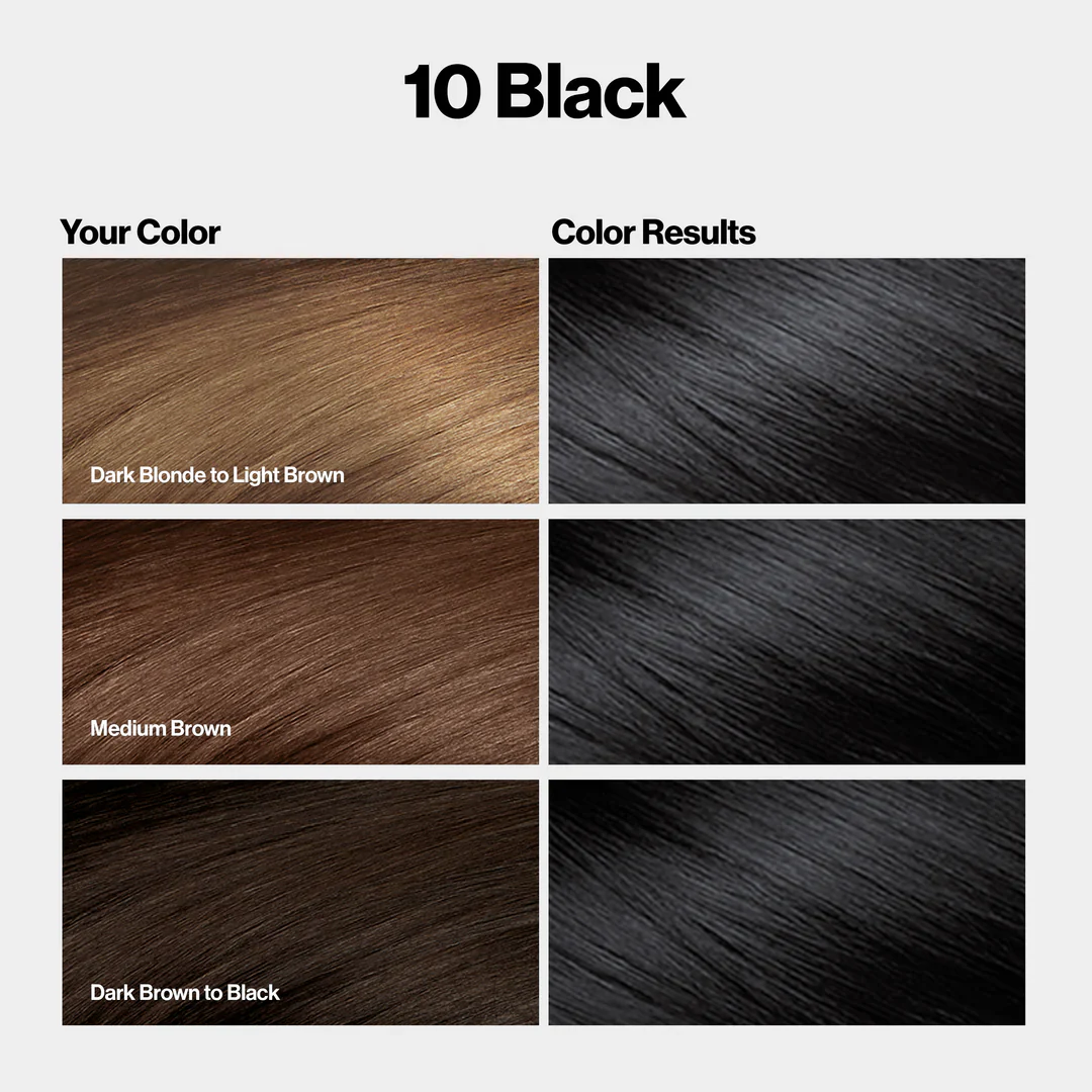 Revlon Color Silk Beautiful Hair Color 10 Black - Image 3