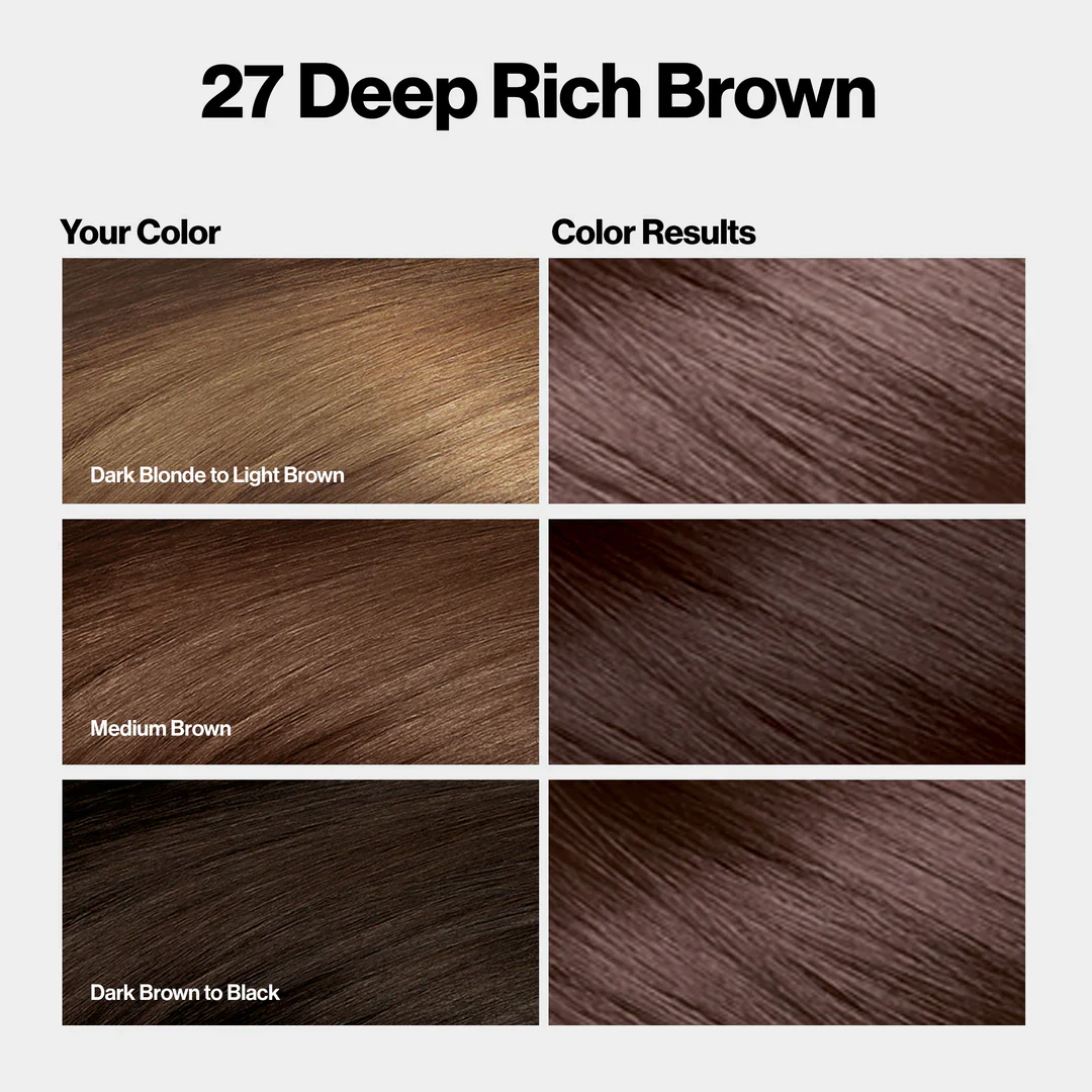 Revlon Color Silk Beautiful Hair Color 27 Deep Rich Brown - Image 3