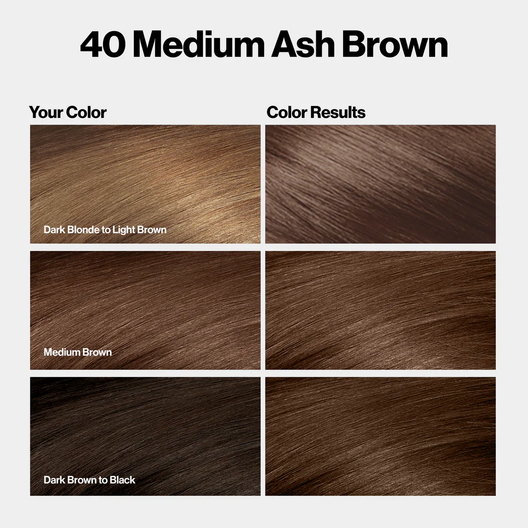 Revlon Color Silk Beautiful Hair Color 40 Medium Ash Brown - Image 3