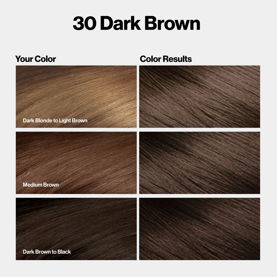 Revlon Color Silk Beautiful Hair Color 30 Dark Brown - Image 3