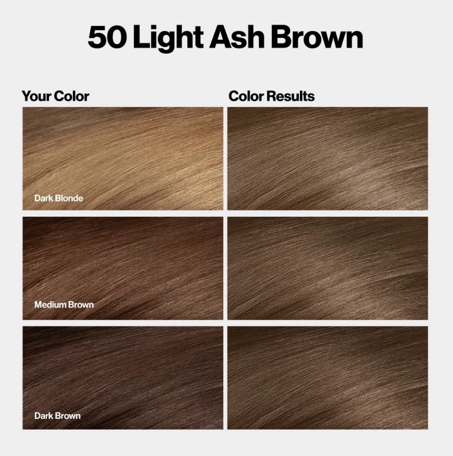 Revlon Color Silk Beautiful Hair Color 50 Light Ash Brown - Image 3