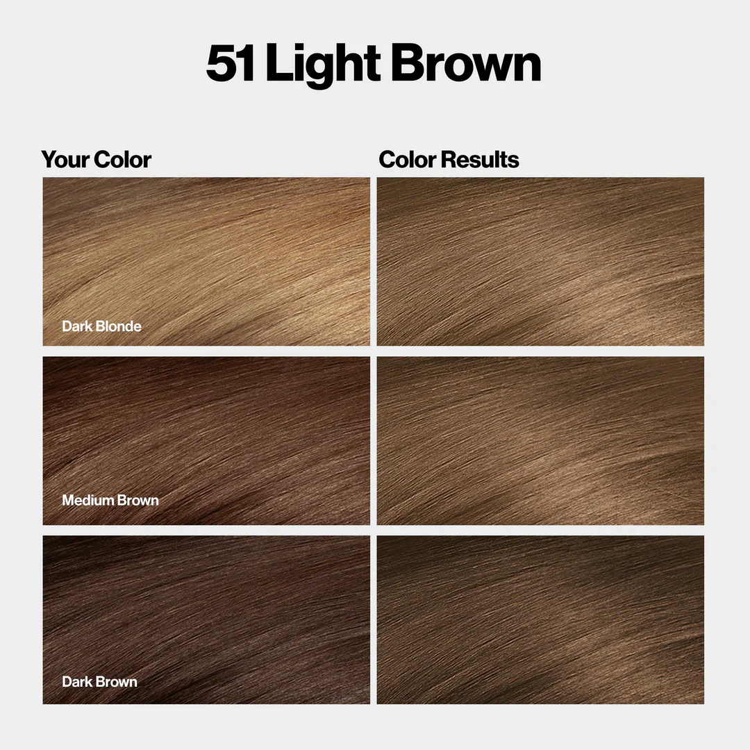 Revlon Color Silk Beautiful Hair Color 51 Light Brown - Image 4