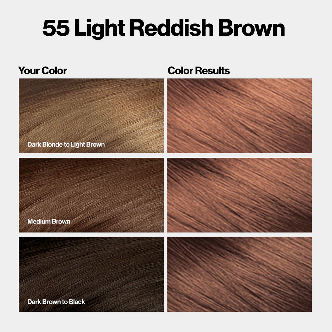 Revlon Color Silk Beautiful Hair Color 55 Light Redish Brown - Image 3