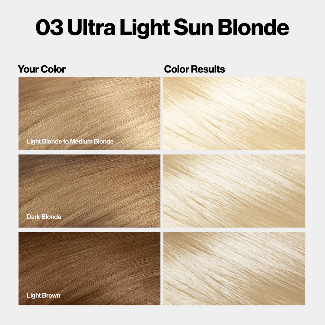 Revlon Color Silk Beautiful Hair Color 03 Ultra Light Sun Blonde - Image 3