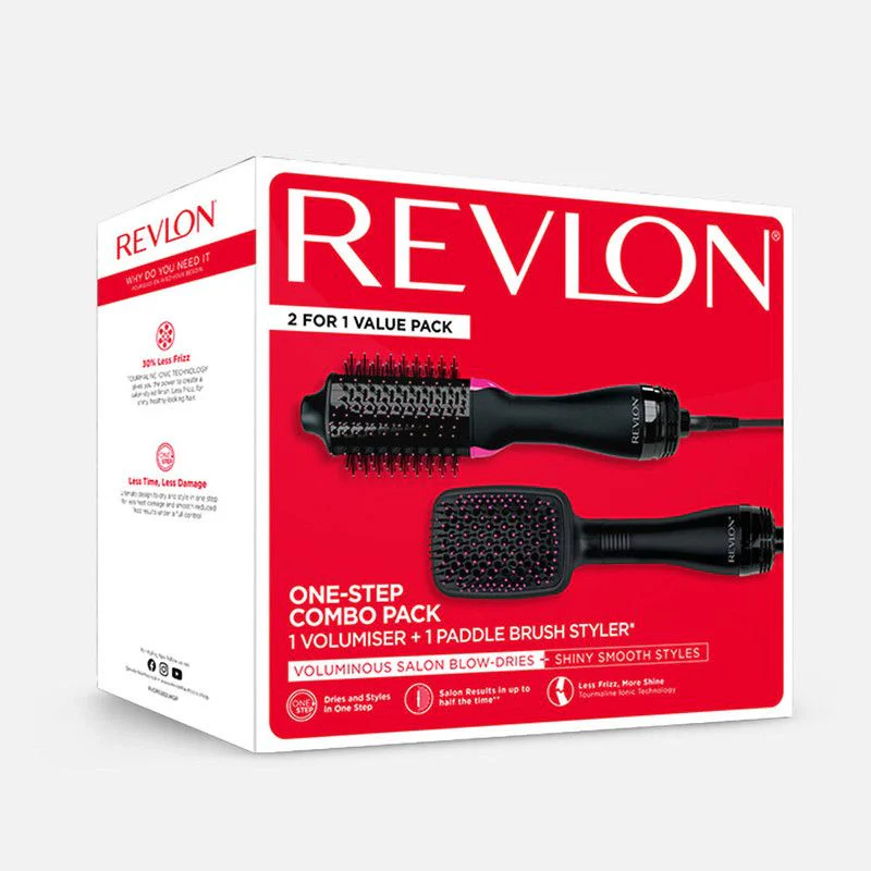 Revlon One-Step Combo Pack 1 Volumiser + Paddle Brush Styler - Image 2