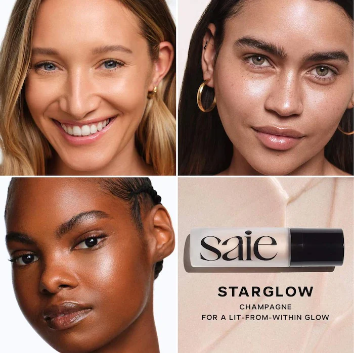 Saie Glowy Super Gel Lightweight Dewy Multipurpose Illuminator (Mini Sample Size) - Image 3
