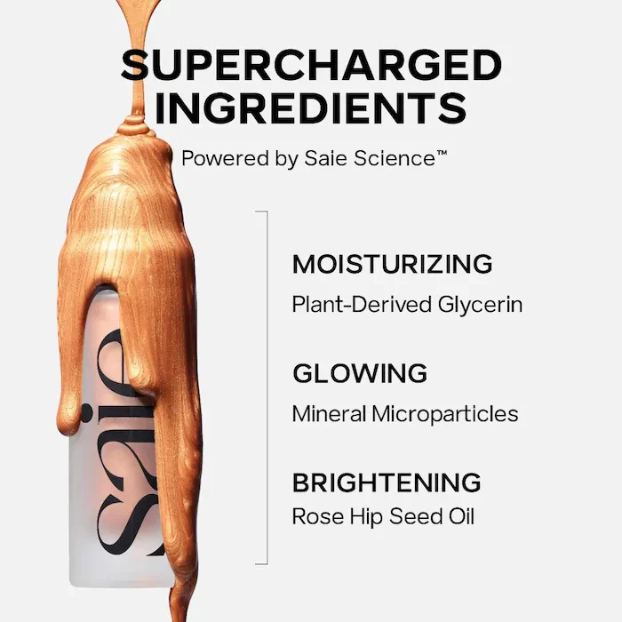 Saie Glowy Super Gel Lightweight Dewy Multipurpose Illuminator (Mini Sample Size) - Image 9