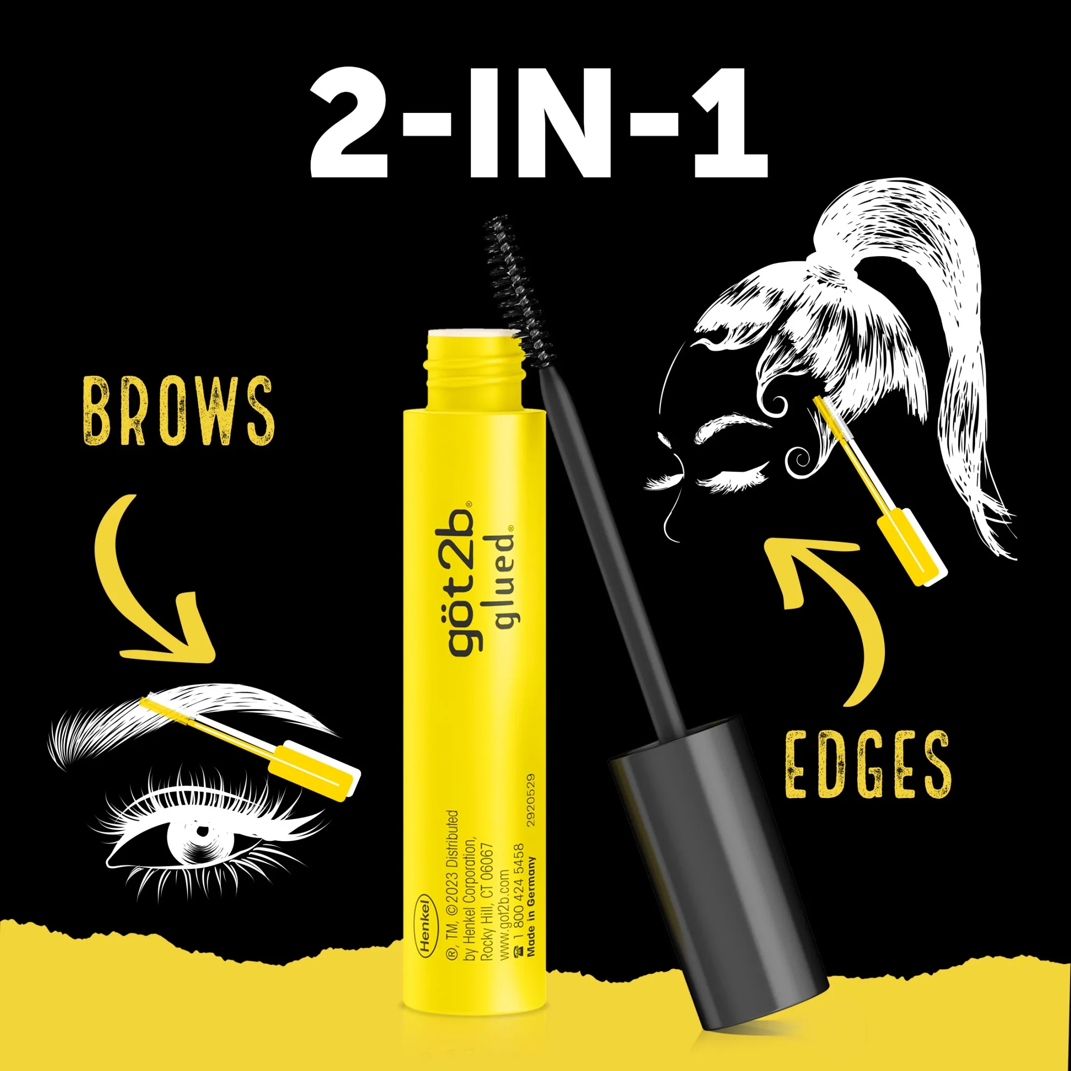 Schwarzkopf Got2B Glued 4 Brows & Edges 2in1 Gel - Image 2