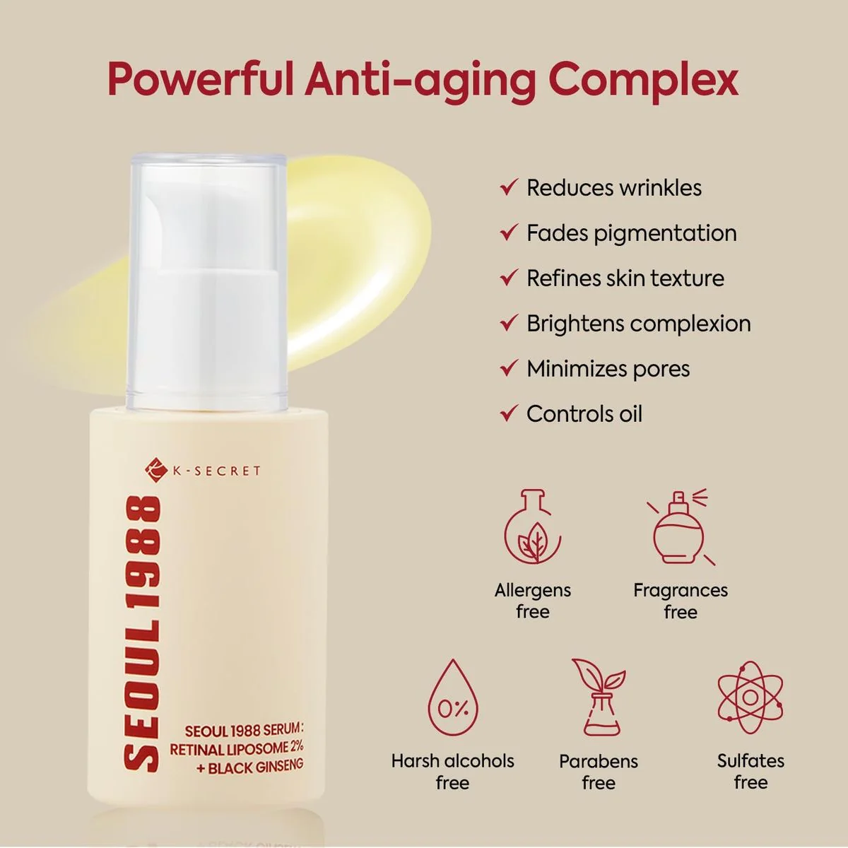SEOUL 1988 SERUM RETINAL LIPOSOME 2% + BLACK GINSENG - Image 5
