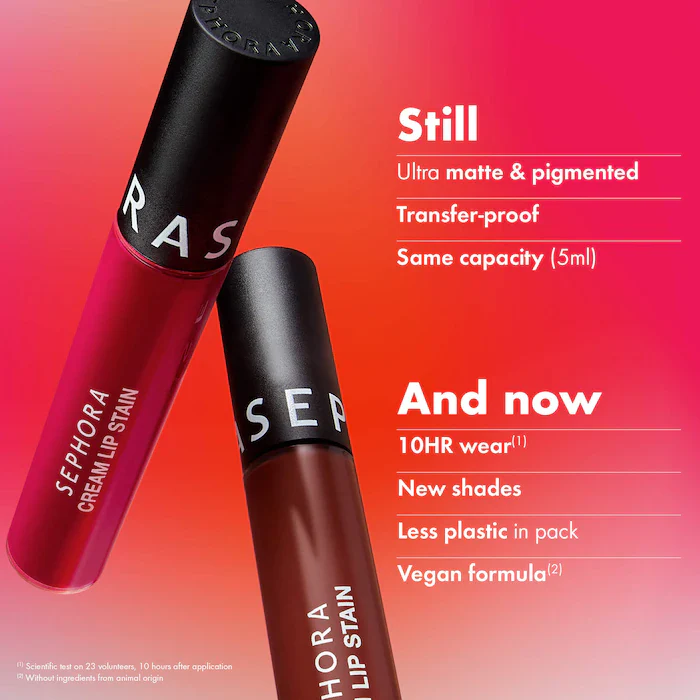SEPHORA 5pc Cream Lip Stain Makeup Gift - Image 8
