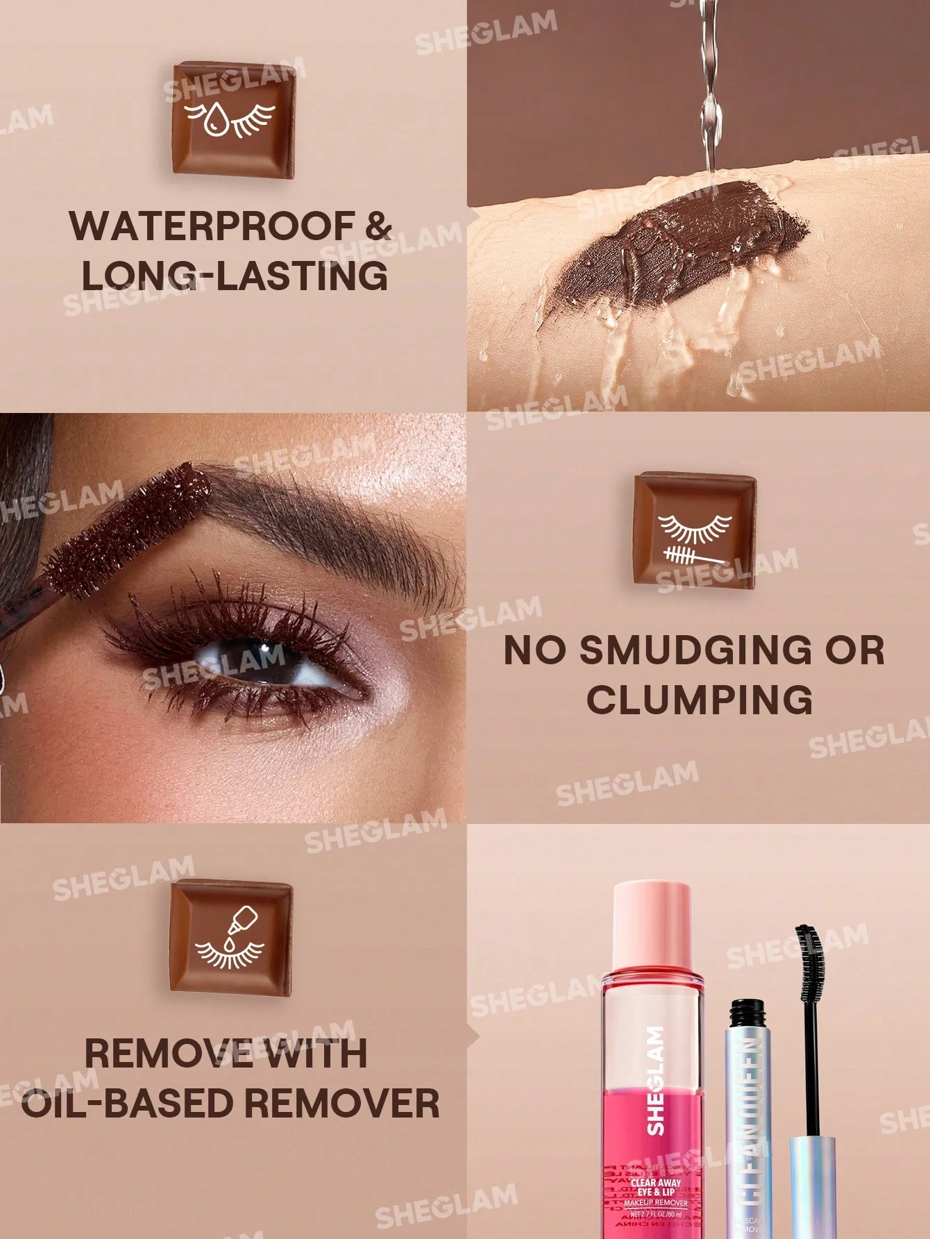 SHEGLAM All-In-One Volume & Length Mascara-Waterproof - Image 3