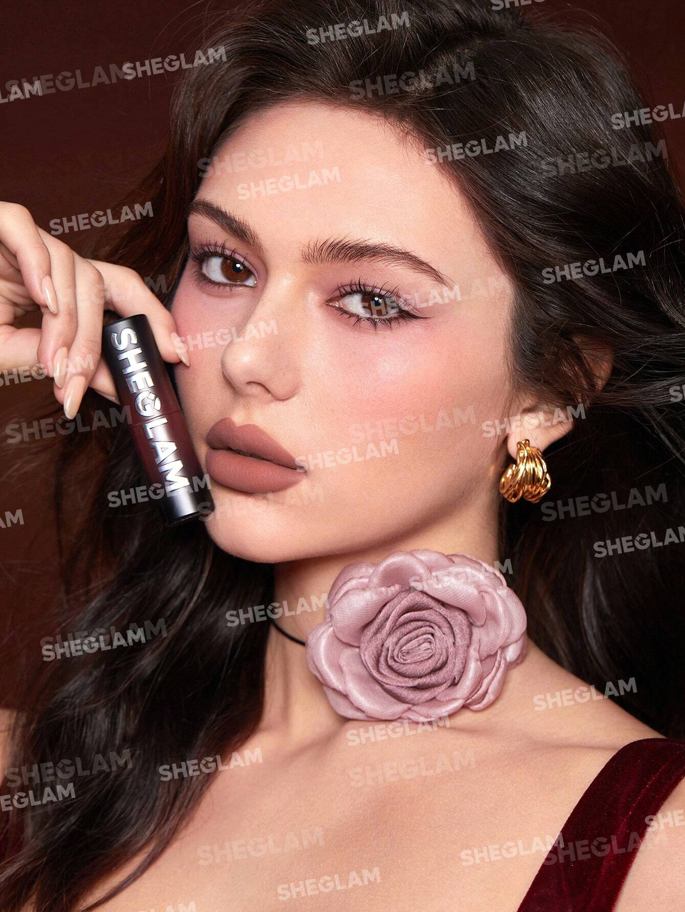 Sheglam Dynamatte Boom Long-Lasting Matte Lipstick (Ember Rose Version) - Image 3