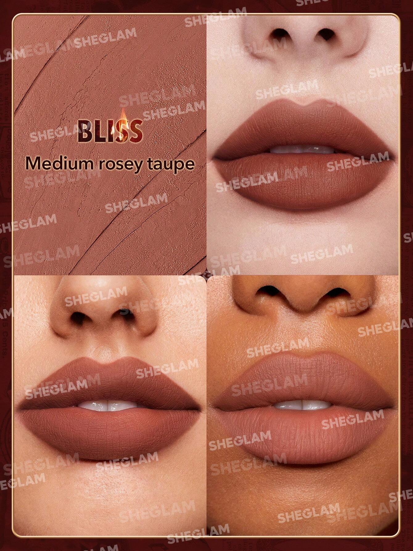 Sheglam Dynamatte Boom Long-Lasting Matte Lipstick (Ember Rose Version) - Image 6