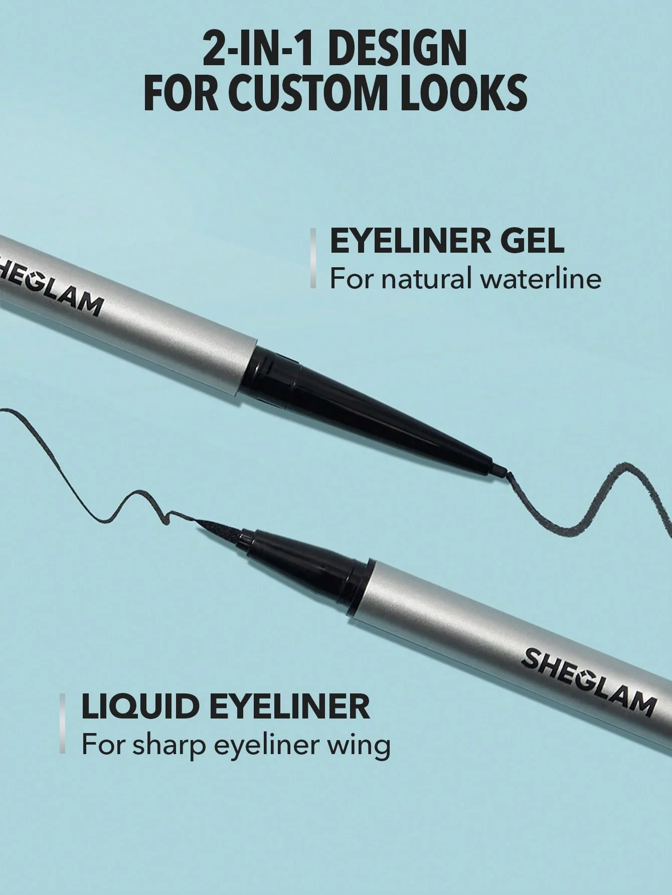SHEGLAM On-Line Dual Eyeliner Black - Image 2