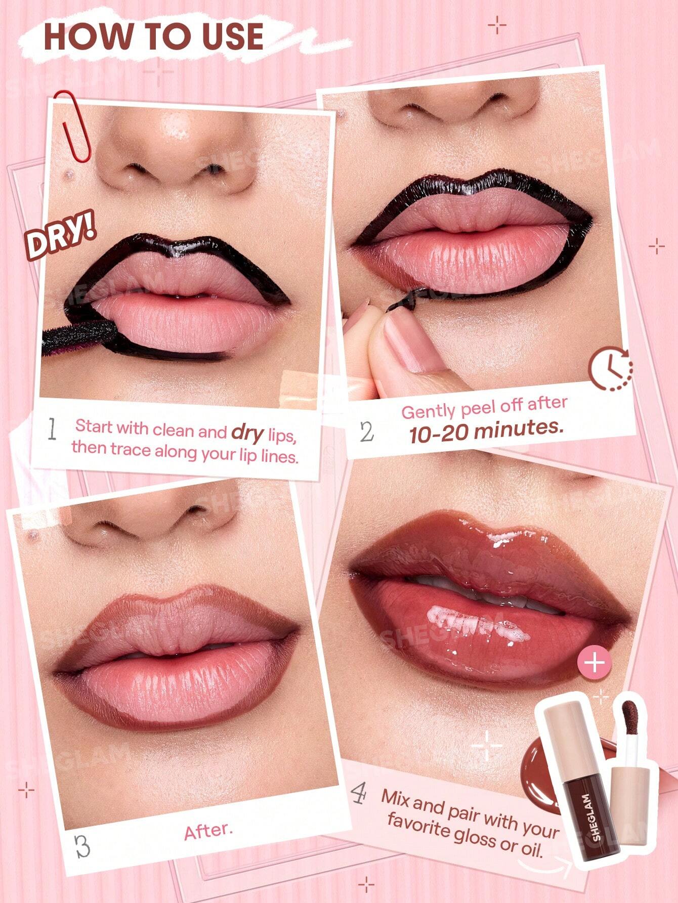 Sheglam Fall In Line Peel Off Lip Liner Stain - Image 5
