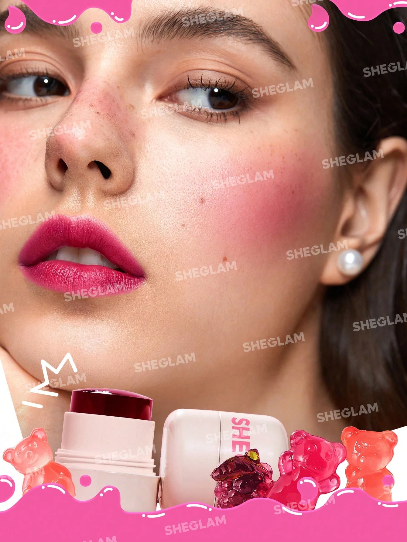 Sheglam Jelly Tint - Licious Hydrating Lip & Blush - Image 8