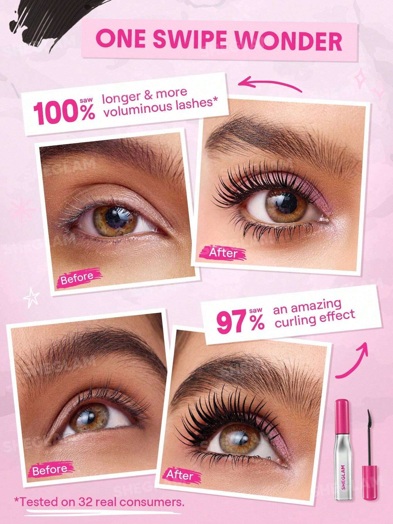Sheglam Lashlighter Up & Out Mascara Black - Image 2