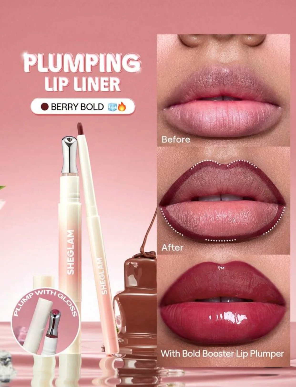 Sheglam Bold Booster Plumping Lipliner - Image 3