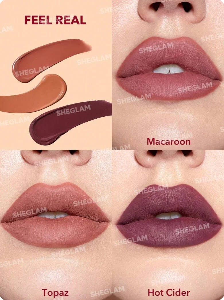 Sheglam Matte Allure Mini Liquid Lipstick Set - Feel Real - Image 2