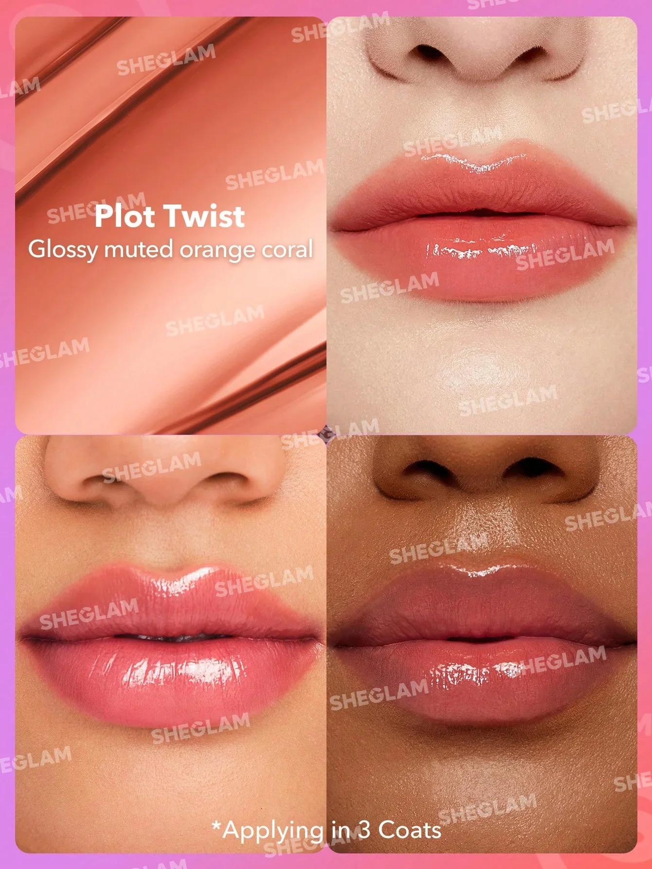 Sheglam MIRROR KISS HIGH-SHINE LIPSTICK - Image 11