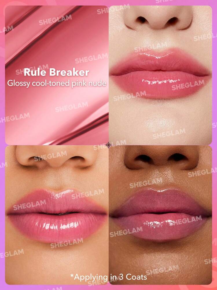 Sheglam MIRROR KISS HIGH-SHINE LIPSTICK - Image 6